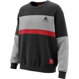 Asphalt Yacht Club Black, Gray & Red Crewneck Sweater